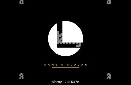 Modern abstract letter LO, OL logo design. Minimal LO, OL initial based icon vector Stock Vector