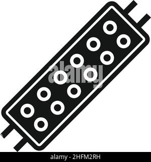 Led strip module icon simple vector. Diode light. Strip tape Stock Vector