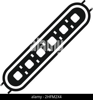 Led stripe icon simple vector. Strip light. Diode tape Stock Vector