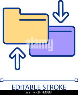 File exchange RGB color icon Stock Vector