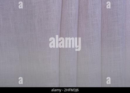 Wrinkled linen cloth folded napkins. Linen fabric texture. Concept of using natural eco-friendly materials Stock Photo