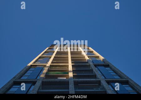 exterior of the Vita Apartment development in Ruskin Square East Croydon Surrey. Stock Photo