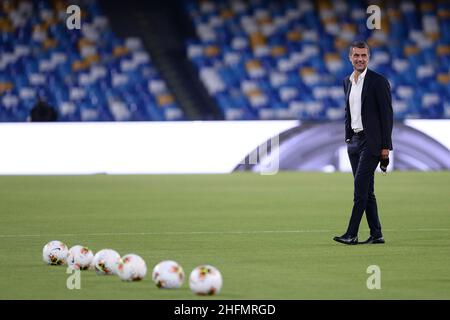 Cafaro/LaPresse July 12, 2020 Naples, Italy sport soccer Napoli vs Milan - Italian Football Championship League A TIM 2019/2020 - San Paolo stadium. In the pic: Paolo Maldini. Stock Photo