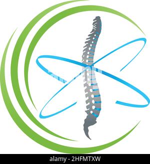 Orthopedics, Physiotherapy, Spine, Hands, Logo, Background Stock Vector