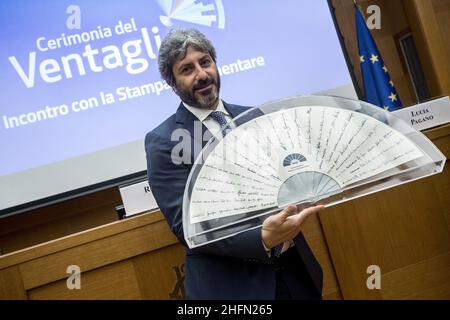 Roberto Monaldo / LaPresse 23-07-2020 Rome (Italy) Chamber of deputies - Fan's ceremony In the pic Roberto Fico Stock Photo