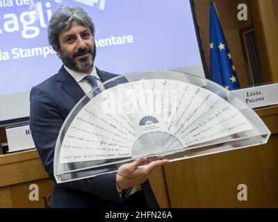 Roberto Monaldo / LaPresse 23-07-2020 Rome (Italy) Chamber of deputies - Fan's ceremony In the pic Roberto Fico Stock Photo