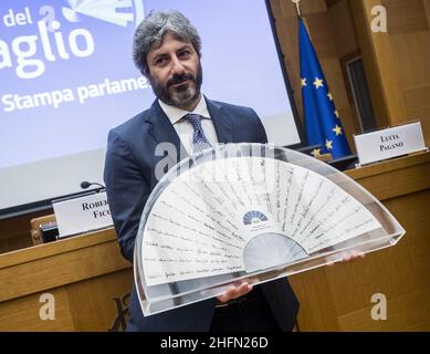 Roberto Monaldo / LaPresse 23-07-2020 Rome (Italy) Chamber of deputies - Fan's ceremony In the pic Roberto Fico Stock Photo