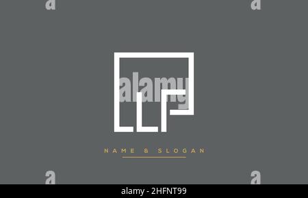 Modern abstract letter LP, PL logo design. Minimal LP, PL initial based icon vector Stock Vector