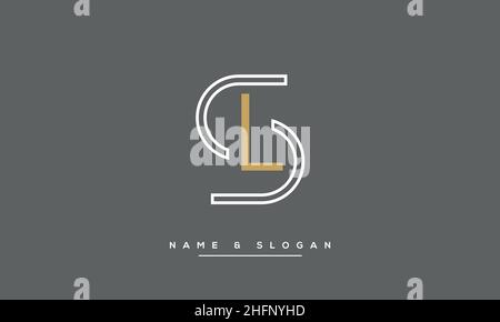 Modern abstract letter LS, SL logo design. Minimal LS, SL initial based icon vector Stock Vector