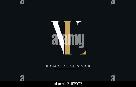 Modern abstract letter LV, VL logo design. Minimal LV, VL initial based icon vector Stock Vector