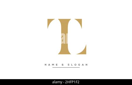 Modern abstract letter LT, TL logo design. Minimal LT, TL initial based icon vector Stock Vector