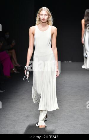 Gian Mattia D'Alberto - LaPresse 2020-09-23 Milan Italy Entertainment Milan fashion week Simona Marziali&#x2019;s show in the photo: the show Stock Photo