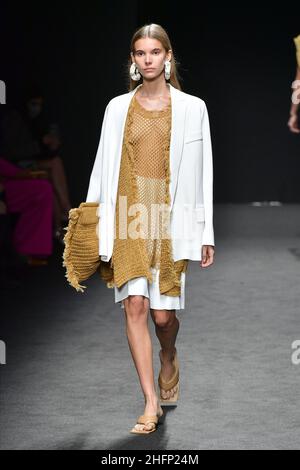 Gian Mattia D'Alberto - LaPresse 2020-09-23 Milan Italy Entertainment Milan fashion week Simona Marziali&#x2019;s show in the photo: the show Stock Photo