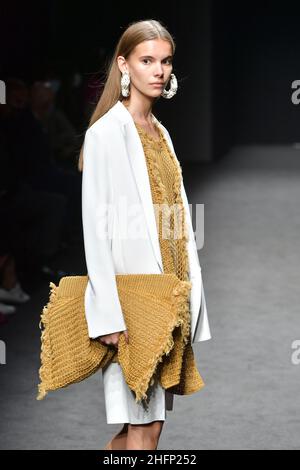 Gian Mattia D'Alberto - LaPresse 2020-09-23 Milan Italy Entertainment Milan fashion week Simona Marziali&#x2019;s show in the photo: the show Stock Photo