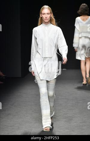 Gian Mattia D'Alberto - LaPresse 2020-09-23 Milan Italy Entertainment Milan fashion week Simona Marziali&#x2019;s show in the photo: the show Stock Photo