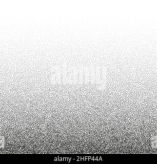 dot or stipple gradient background light to dark, vector illustration Stock Vector