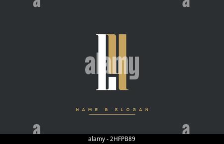 Modern abstract letter LY, YL logo design. Minimal LY, YL initial based icon vector Stock Vector