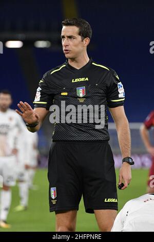 Fabrizio Corradetti / LaPresse October 18st 2020 Rome, Italy Sport Soccer Roma vs Lazio - Italian Football Championship League A TIM 2018/2019 - Olimpico stadium. In the pic: Giovanni Ayroldi Stock Photo