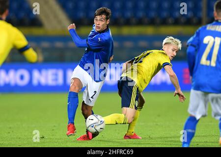 LaPresse - Jennifer Lorenzini 18 November 2020 Pisa (Italy) Sport Soccer Italia Under 21-Svezia Under 21 Qualifications Euro Under 21 2021 - &quot;Arena Garibaldi&quot; Stadium In the pic: Alessandro Vogliacco Stock Photo