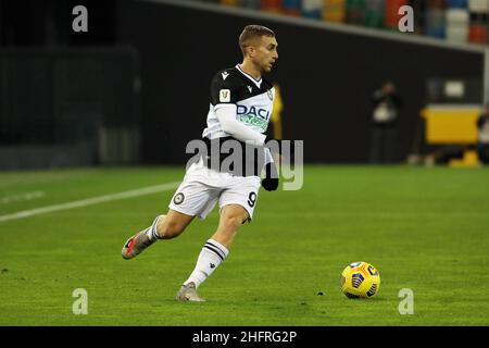 Andrea Bressanutti/LaPresse November 25, 2020 Udine, Italy sport soccer Udinese vs Fiorentina - Italian cup - Dacia Arena Stadium In the pic: deulofeu gerard Stock Photo