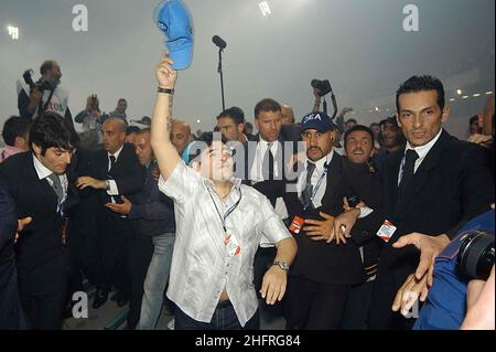 Riccio Ricci Lapresse 09 06 2005 Napoli Partita di addio di