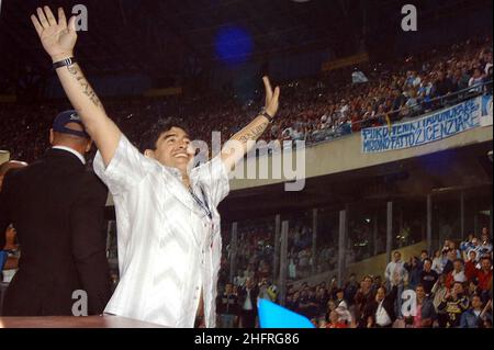 Riccio Ricci Lapresse 09 06 2005 Napoli Partita di addio di