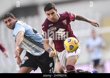 LaPresse - Fabio Ferrari November 26, 2020 Turin, Italy sport soccer EXCLUSIVE TORINO FC Torino Fc vs Virtus Entella - Round Fourth Italian Cup 2020/2021 - &quot;Olimpico Grande Torino&quot; stadium. In the pic:Murru Stock Photo