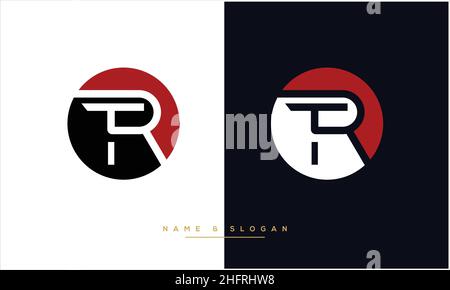TR. RT Abstract Letters Logo monogram Stock Vector