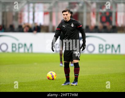 Brahim Diaz (Ac Milan) during the Italian championship Serie A football match between AC Milan and Spezia Calcio on Januray 17, 2022 at San Siro stadium in Milan, Italy - Photo Nderim Kaceli / DPPI Stock Photo