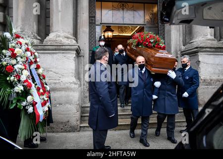 LaPresse - Claudio Furlan January 4, 2021 - Milan(Italy) Burial chamber for the former mayor Marco Formentini set up in Palazzo Marino Stock Photo
