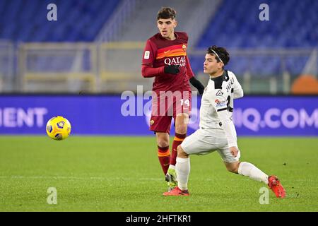 Fabio Rossi/AS Roma/LaPresse 19/01/2021 Rome (Italy) Sport Soccer Roma-Spezia Italian Cup 2020/2021 - Olimpic Stadium In the pic: Stock Photo