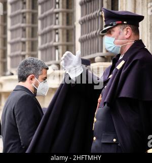 Mauro Scrobogna /LaPresse January 22, 2021&#xa0; Rome, Italy Politics Palazzo Chigi In the photo: Undersecretary to the Prime Minister Riccardo Fraccaro Stock Photo