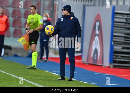 Foto Francesco Mazzitello/LaPresse31 ,01, 2021 Crotone, Italia sport calcio Crotone Vs Genoa - Campionato di calcio Serie A TIM 2020/2021 - Stadio Ezio ScidaNella foto: BALLARDINIPhoto francesco mazzitello/LaPresse Gennaio 31 , 2021 Crotone, Italy sport soccer Crotone Vs Genoa - Italian Football Championship League A TIM 2020/2021 - Ezio Scida StadiumIn the pic: BALLARDINI Stock Photo