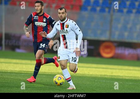 Foto Francesco Mazzitello/LaPresse31 ,01, 2021 Crotone, Italia sport calcio Crotone Vs Genoa - Campionato di calcio Serie A TIM 2020/2021 - Stadio Ezio ScidaNella foto: PANDEVPhoto francesco mazzitello/LaPresse Gennaio 31 , 2021 Crotone, Italy sport soccer Crotone Vs Genoa - Italian Football Championship League A TIM 2020/2021 - Ezio Scida StadiumIn the pic: PANDEV Stock Photo