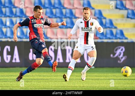 Foto Francesco Mazzitello/LaPresse31 ,01, 2021 Crotone, Italia sport calcio Crotone Vs Genoa - Campionato di calcio Serie A TIM 2020/2021 - Stadio Ezio ScidaNella foto: GOLINECPhoto francesco mazzitello/LaPresse Gennaio 31 , 2021 Crotone, Italy sport soccer Crotone Vs Genoa - Italian Football Championship League A TIM 2020/2021 - Ezio Scida StadiumIn the pic: GOLINEC Stock Photo