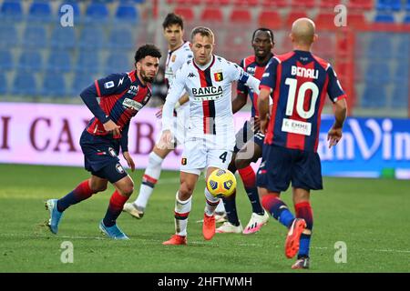 Foto Francesco Mazzitello/LaPresse31 ,01, 2021 Crotone, Italia sport calcio Crotone Vs Genoa - Campionato di calcio Serie A TIM 2020/2021 - Stadio Ezio ScidaNella foto: CRISCITOPhoto francesco mazzitello/LaPresse Gennaio 31 , 2021 Crotone, Italy sport soccer Crotone Vs Genoa - Italian Football Championship League A TIM 2020/2021 - Ezio Scida StadiumIn the pic: CRISCITO Stock Photo