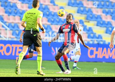 Foto Francesco Mazzitello/LaPresse31 ,01, 2021 Crotone, Italia sport calcio Crotone Vs Genoa - Campionato di calcio Serie A TIM 2020/2021 - Stadio Ezio ScidaNella foto: SIMYPhoto francesco mazzitello/LaPresse Gennaio 31 , 2021 Crotone, Italy sport soccer Crotone Vs Genoa - Italian Football Championship League A TIM 2020/2021 - Ezio Scida StadiumIn the pic: SIMY Stock Photo