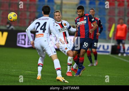 Foto Francesco Mazzitello/LaPresse31 ,01, 2021 Crotone, Italia sport calcio Crotone Vs Genoa - Campionato di calcio Serie A TIM 2020/2021 - Stadio Ezio ScidaNella foto: MESSIASPhoto francesco mazzitello/LaPresse Gennaio 31 , 2021 Crotone, Italy sport soccer Crotone Vs Genoa - Italian Football Championship League A TIM 2020/2021 - Ezio Scida StadiumIn the pic: MESSIAS Stock Photo