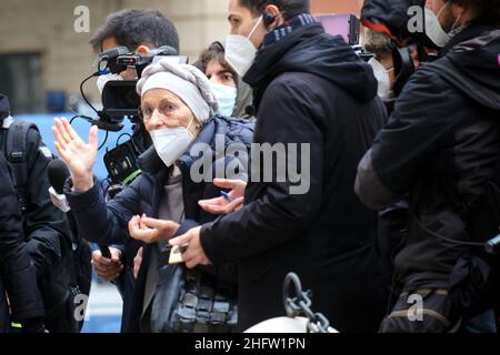 Mauro Scrobogna /LaPresse February 08, 2021&#xa0; Rome, Italy Politics Chamber of Deputies consultations In the photo: Emma Bonino, +Europa Stock Photo