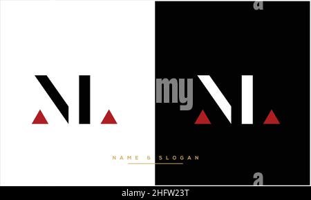 ML, LM Abstract Letters Logo monogram Stock Vector