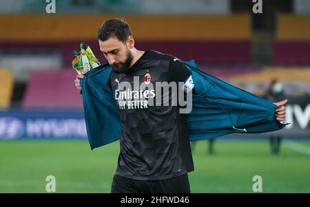 LaPresse - Spada Febraury 28 , 2021 Rome ( Italy ) Sport Soccer A.C. Milan- Season 2020-2021 - Serie A Roma vs Milan In the pic: Gianluigi Donnarumma Stock Photo