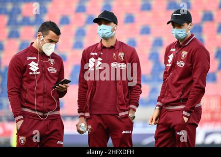 Massimo Paolone/LaPresse April 21, 2021 Bologna, Italy sport soccer Bologna vs Torino - Italian Football Championship League A TIM 2020/2021 - Renato Dall'Ara stadium In the pic: Simone Zaza (Torino Football Club) Stock Photo