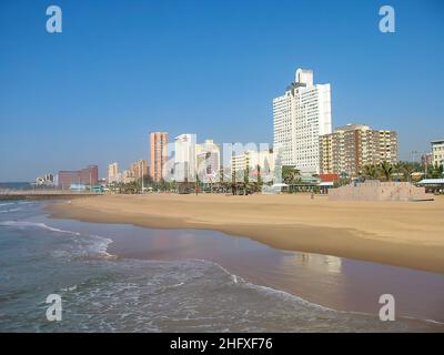 The magnificent beach in the city of Durban in KwaZulu Natal, South Africa Stock Photo