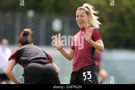 Emmanuele Ciancaglini/LaPresse May 15, 2021 Sassuolo, Italy sport soccer Sassuolo vs Milan - Italian Women Football Championship League A 2020/2021 - Stadio Enzo Ricci. In the pic: Francesca Vitale during warm up Stock Photo