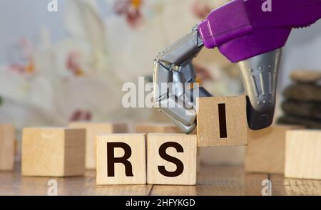 computer letters spelling rsi represents repetitive strain injury Stock Photo