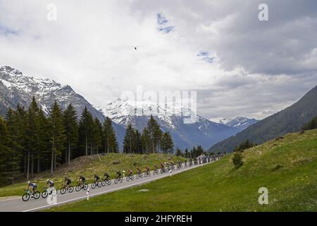 Fabio Ferrari/LaPresse May 29, 2021 Italy Sport Cycling Giro d'Italia 2021 - 104th edition - Stage 20 - from Verbania to Valle Spluga Alpe Motta In the pic: landscape Stock Photo