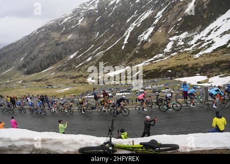 Fabio Ferrari/LaPresse May 29, 2021 Italy Sport Cycling Giro d'Italia 2021 - 104th edition - Stage 20 - from Verbania to Valle Spluga Alpe Motta In the pic: landscape Stock Photo