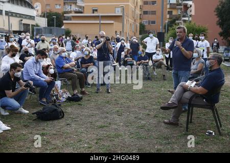 Cecilia Fabiano/ LaPresse June 21, 2021 Rome (Italy) News Carlo Calenda meet San Paolo citizens. In the pic: Carlo Calenda Stock Photo