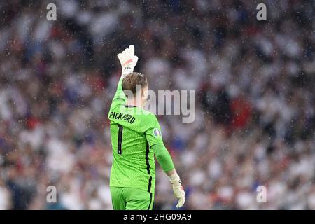 LaPresse - Fabio Ferrari July 11, 2021 - London, Great Britain sport soccer IItaly vs England - Euro 2020 Final - Wembley Stadium, London In the pic: Jordan Pickford Stock Photo