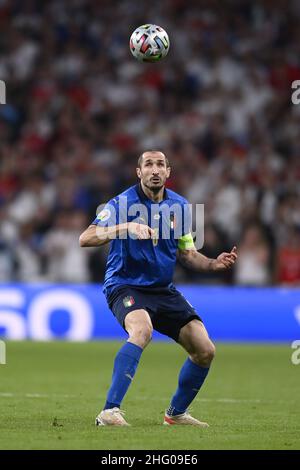 LaPresse - Fabio Ferrari July 11, 2021 - London, Great Britain sport soccer IItaly vs England - Euro 2020 Final - Wembley Stadium, London In the pic: Giorgio Chiellini Stock Photo